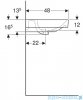 Geberit Smyle Square Umywalka 60x48cm KeraTect 500.229.01.8